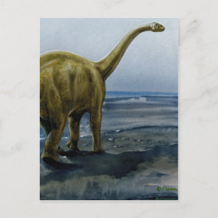 Cartão Postal Ilustração do Apatossauro (Brontosaurus)