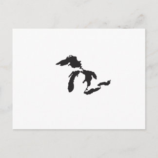 Cartão Postal Ilustração do costume dos grandes lagos