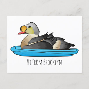 Cartão Postal ilustração do desenho do Rei Eider