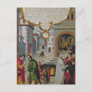 Cartão Postal Ilustração do ensino do Cristo