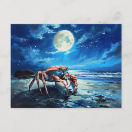 Cartão Postal Ilustração do Signo Zodiacal Câncer