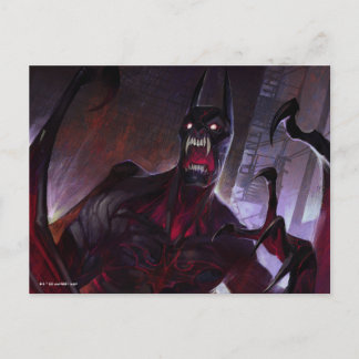 Cartão Postal Ilustração do Vampiro Batman de Crise Infinita