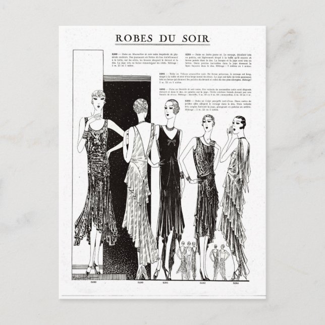 Cartão Postal Ilustração Francesa de 1920 (Frente)