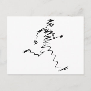 Cartão Postal Ilustração legal do Runner