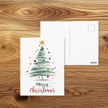 Ilustração Moderna da Árvore de Natal Alegre
