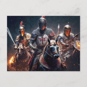 Cartão Postal Ilustração Nós Cavalgamos Depois da Meia-Noite