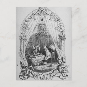Cartão Postal Ilustração "Os Papéis de Pickwick" de Charles