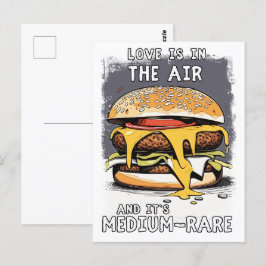 Cartão Postal Ilustração Retroativa de Citação Hilarious BURGER