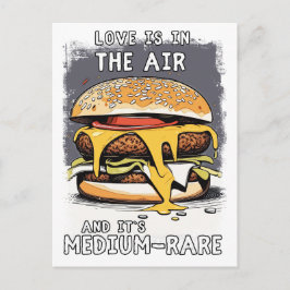 Cartão Postal Ilustração Retroativa de Citação Hilarious BURGER