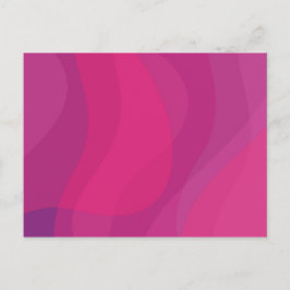 Cartão Postal Ilustração rosa, moderna, legal, moderna, de onda 