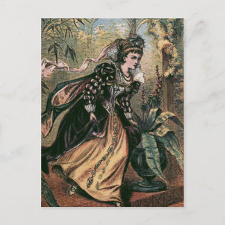 Cartão Postal Ilustração Vintage "Correndo da Bola"