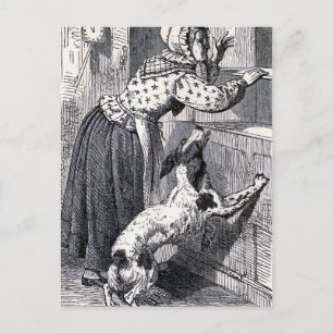 Cartão Postal Ilustração Vintage da "Madre Hubard"