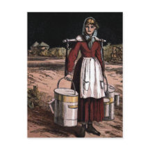 Ilustração Vintage da Milkmaid