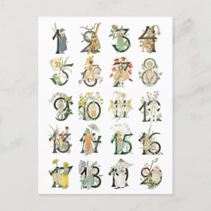 Cartão Postal Ilustração Vintage de Ottilia Adelborg