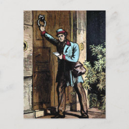 Cartão Postal Ilustração Vintage do "Mailman"