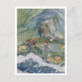 Cartão Postal Ilustração Vintage Edmund Dulac Tempest