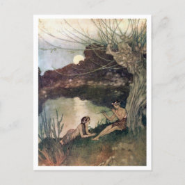 Cartão Postal Ilustração Vintage Edmund Dulac Tempest