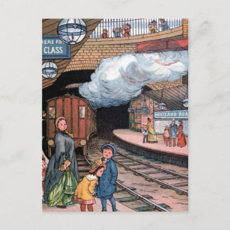 Cartão Postal Ilustração Vintage "Underground, Londres"