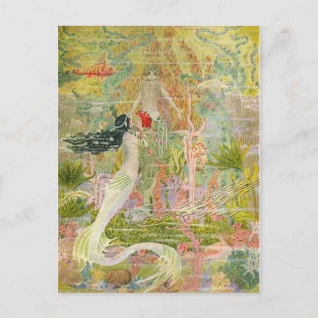 Cartão Postal Ilustrações da Natureza e Mitos de Walker (Frente)