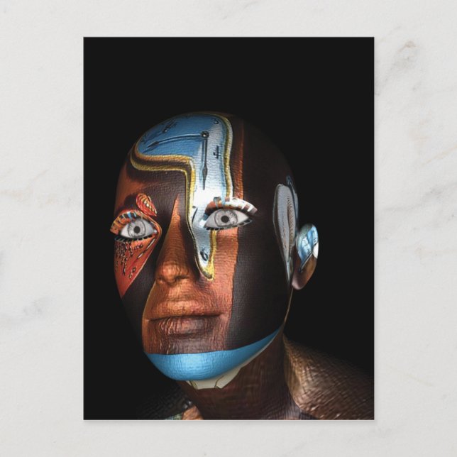 Cartão Postal Ilustrações Dali 3d em Merchandise (Frente)