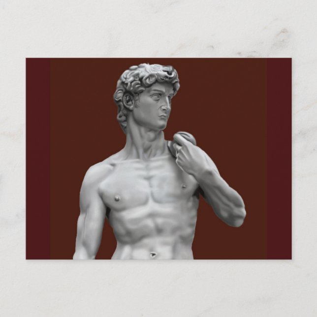 Cartão postal ilustrado de David (Frente)