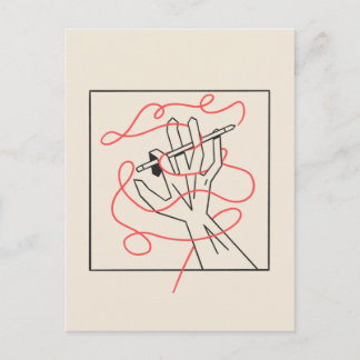 Cartão Postal Ilustrador Tangido