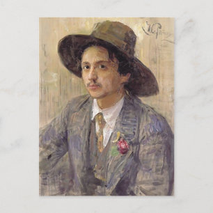 Cartão Postal Ilya Repin-Retrit do pintor Isaak Brodsky