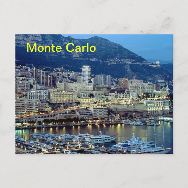 Cartão Postal ímã Monte Carlo (Frente)