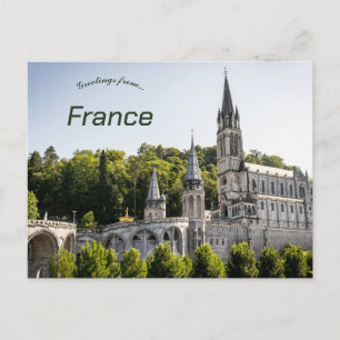 Cartão Postal Imaculada Conceição em Lourdes França