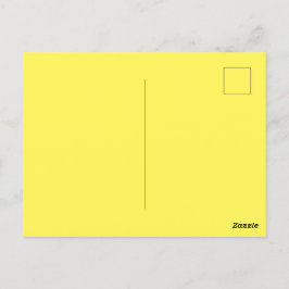 Cartão Postal Imagem Amarela Personalizada - Padrão Perfeito