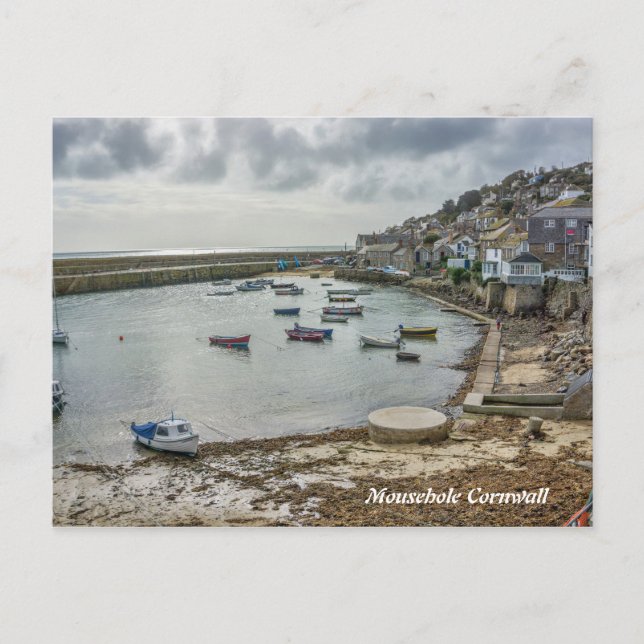 Cartão Postal Imagem Cênica Mousehole Cornwall (Frente)