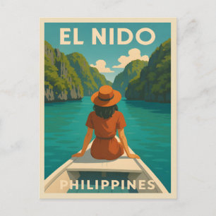 Cartão Postal Imagem censitária da Viagens vintage Retro El Nido