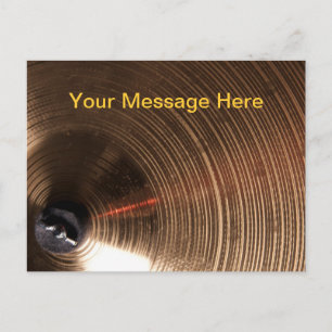 Cartão Postal Imagem Cymbal do Drum ou Drummer