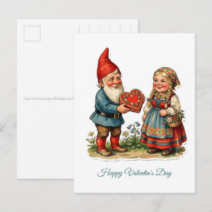 Cartão Postal Imagem de Céramica Antiga - GNOMOS DE JARDIM 42