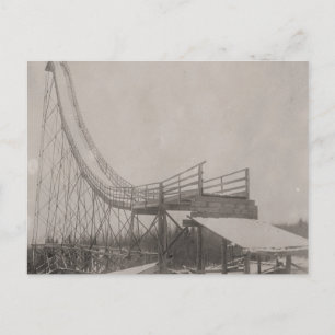 Cartão Postal Imagem de esqui, segurança de salto de esqui!