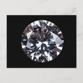 Cartão Postal Imagem de Gem de Diamante Elegante Facultada
