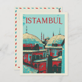 Cartão Postal Imagem de Istambul Hagia Sophia Cartão-postal Turq