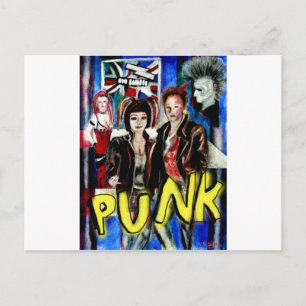 Cartão Postal imagem de moda de música punk rock