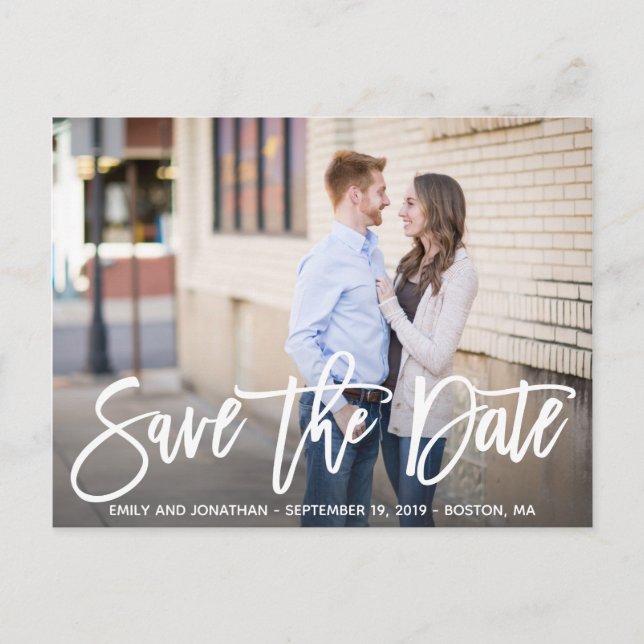 Cartão Postal Imagem de Paisagem Moderna Salvar o Cartão-Postal  (Frente)