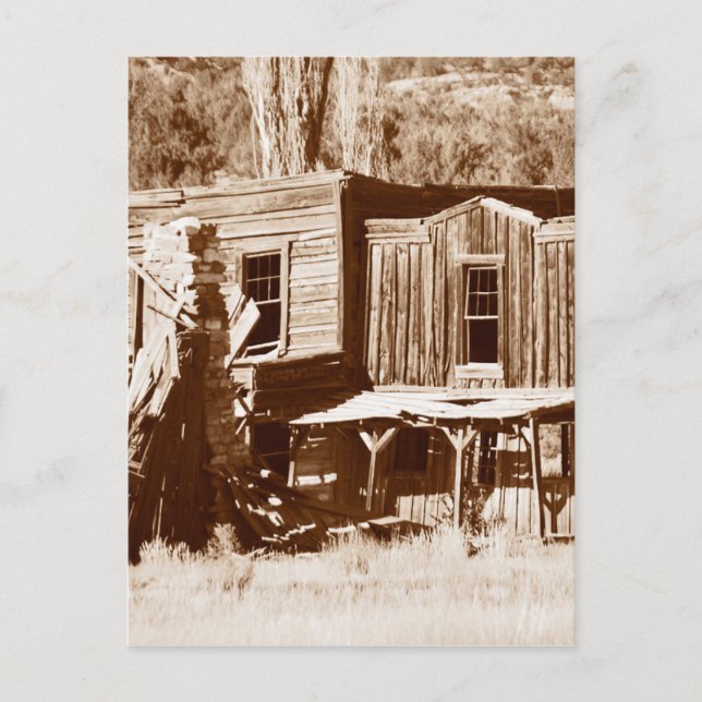 Cartão Postal Imagem de uma cidade fantasma de Utah (Frente)