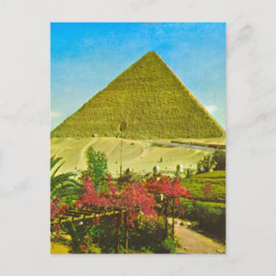 Cartão Postal Imagem de Vintage de réplica, Egito, pirâmide de