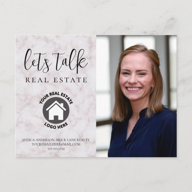 Cartão Postal Imagem do Contato de Mármore Profissional Imagem d (Frente)