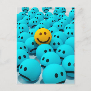 Cartão Postal Imagem do divertimento da cara