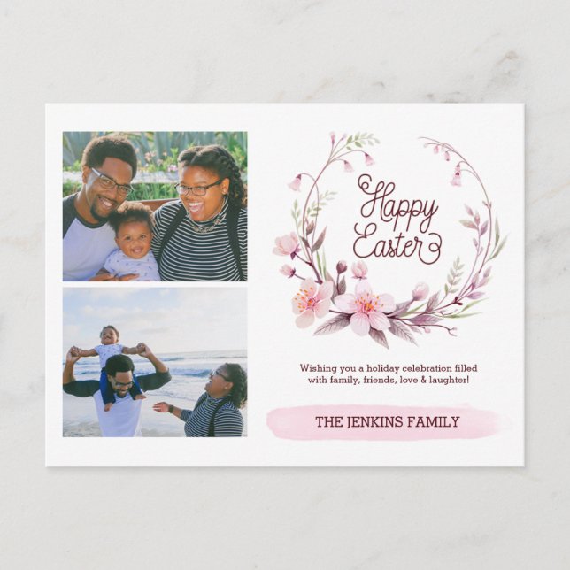 Cartão Postal Imagem do felz pascoa (Frente)