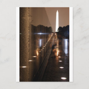 Cartão Postal Imagem do Muro Memorial dos Veteranos do Vietnã