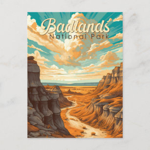 Cartão Postal Imagem do Parque Nacional de Badlands