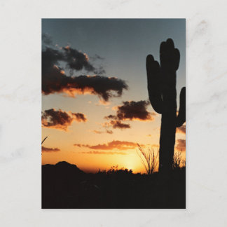 Cartão Postal Imagem do Pôr do Sol no Arizona