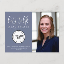 Cartão Postal Imagem do Real Estate de Informações de Contato Az