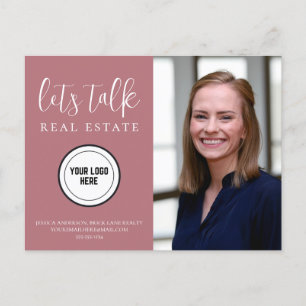 Cartão Postal Imagem do Real Estate de Informações de Contato Pr