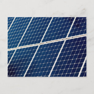 Cartão Postal Imagem engraçada de um painel de energia solar